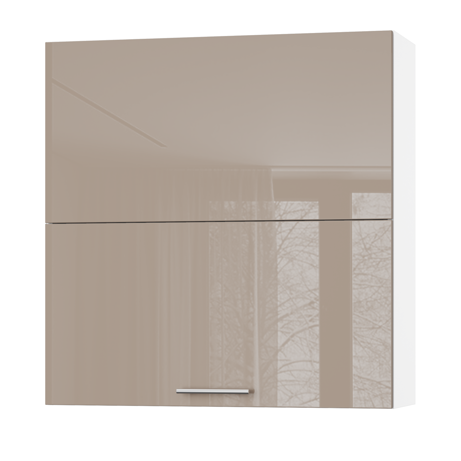 Корпус Стандарт білий, фасад Стандарт капучіно глянець L402.HF 90х93х30 Корпус Стандарт білий, фасад Стандарт капучіно глянець L402.HF 90х93х30