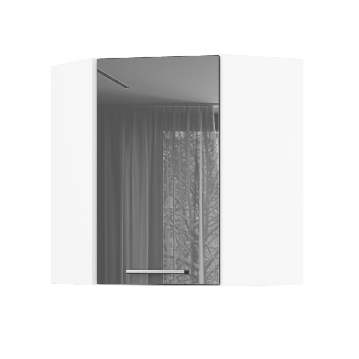 Корпус Стандарт білий, фасад Стандарт сірий графіт глянець 361 60х72х60 Корпус Стандарт білий, фасад Стандарт сірий графіт глянець 361 60х72х60