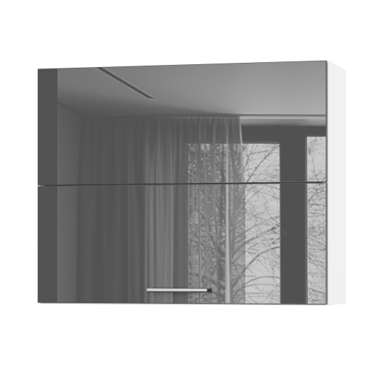 Корпус Стандарт білий, фасад Стандарт сірий графіт глянець 402.HF 90х72х30