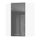 Корпус Стандарт білий, фасад Стандарт сірий графіт глянець L361 60х93х60
