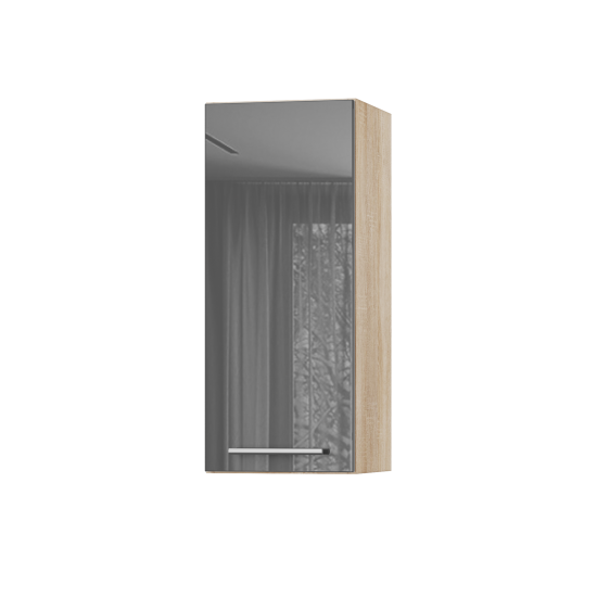 Корпус Стандарт дуб сонома, фасад Стандарт сірий граніт глянець 301 30х72х30