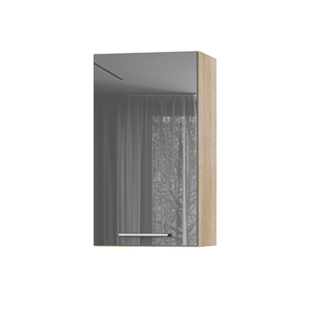 Корпус Стандарт дуб сонома, фасад Стандарт сірий граніт глянець 301 40х72х30