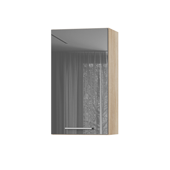 Корпус Стандарт дуб сонома, фасад Стандарт сірий граніт глянець 301 40х72х30