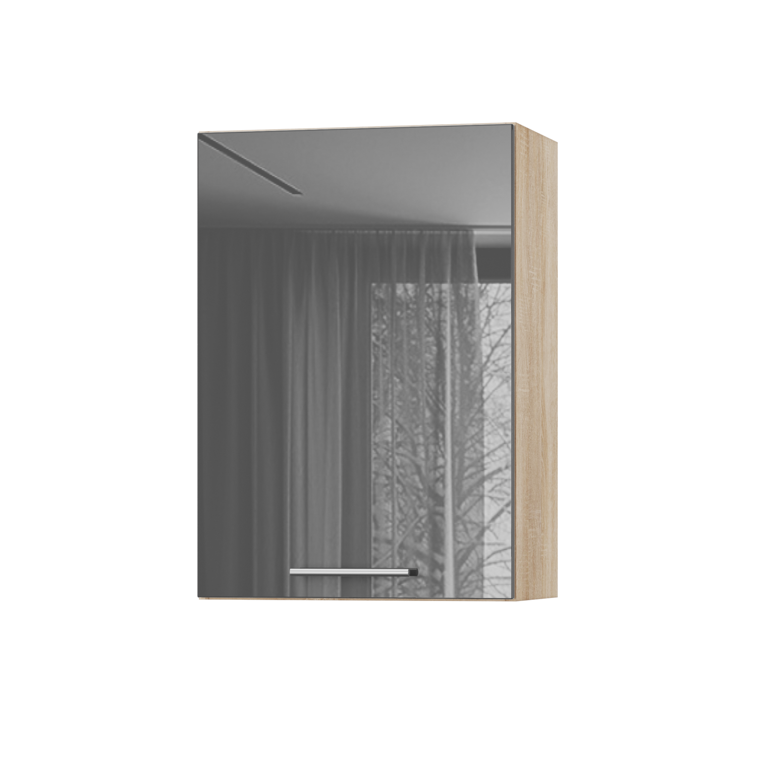 Корпус Стандарт дуб сонома, фасад Стандарт сірий граніт глянець 301 50х72х30 Корпус Стандарт дуб сонома, фасад Стандарт сірий граніт глянець 301 50х72х30