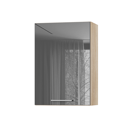 Корпус Стандарт дуб сонома, фасад Стандарт сірий граніт глянець 301 50х72х30