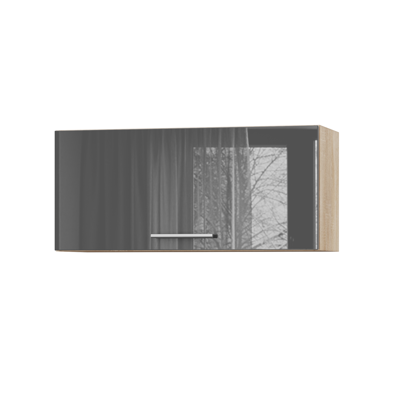 Корпус Стандарт дуб сонома, фасад Стандарт сірий граніт глянець 401.HK-XS 80х36х30 Корпус Стандарт дуб сонома, фасад Стандарт сірий граніт глянець 401.HK-XS 80х36х30