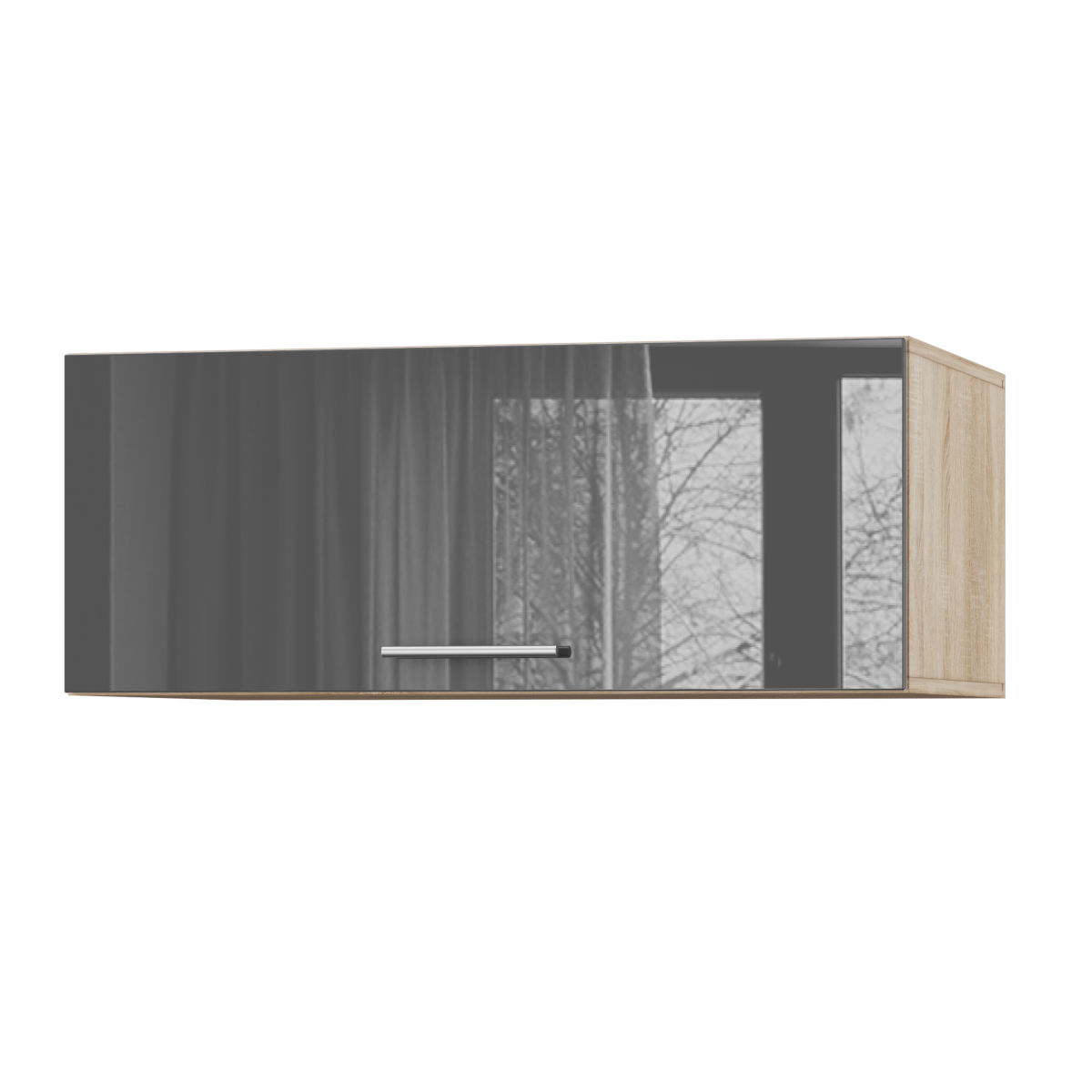Корпус Стандарт дуб сонома, фасад Стандарт сірий граніт глянець 410.HK-XS 90х36х56