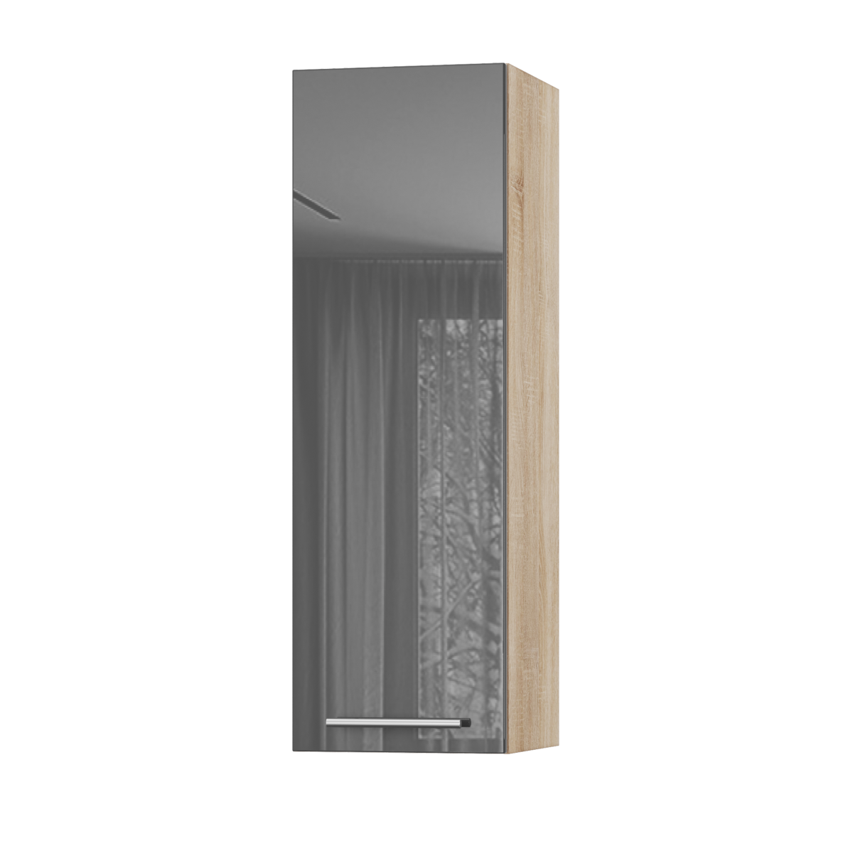 Корпус Стандарт дуб сонома, фасад Стандарт сірий граніт глянець L301 30х93х30