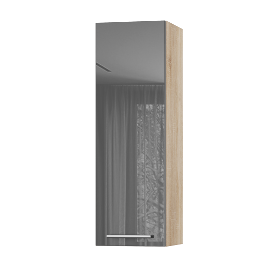 Корпус Стандарт дуб сонома, фасад Стандарт сірий граніт глянець L301 30х93х30