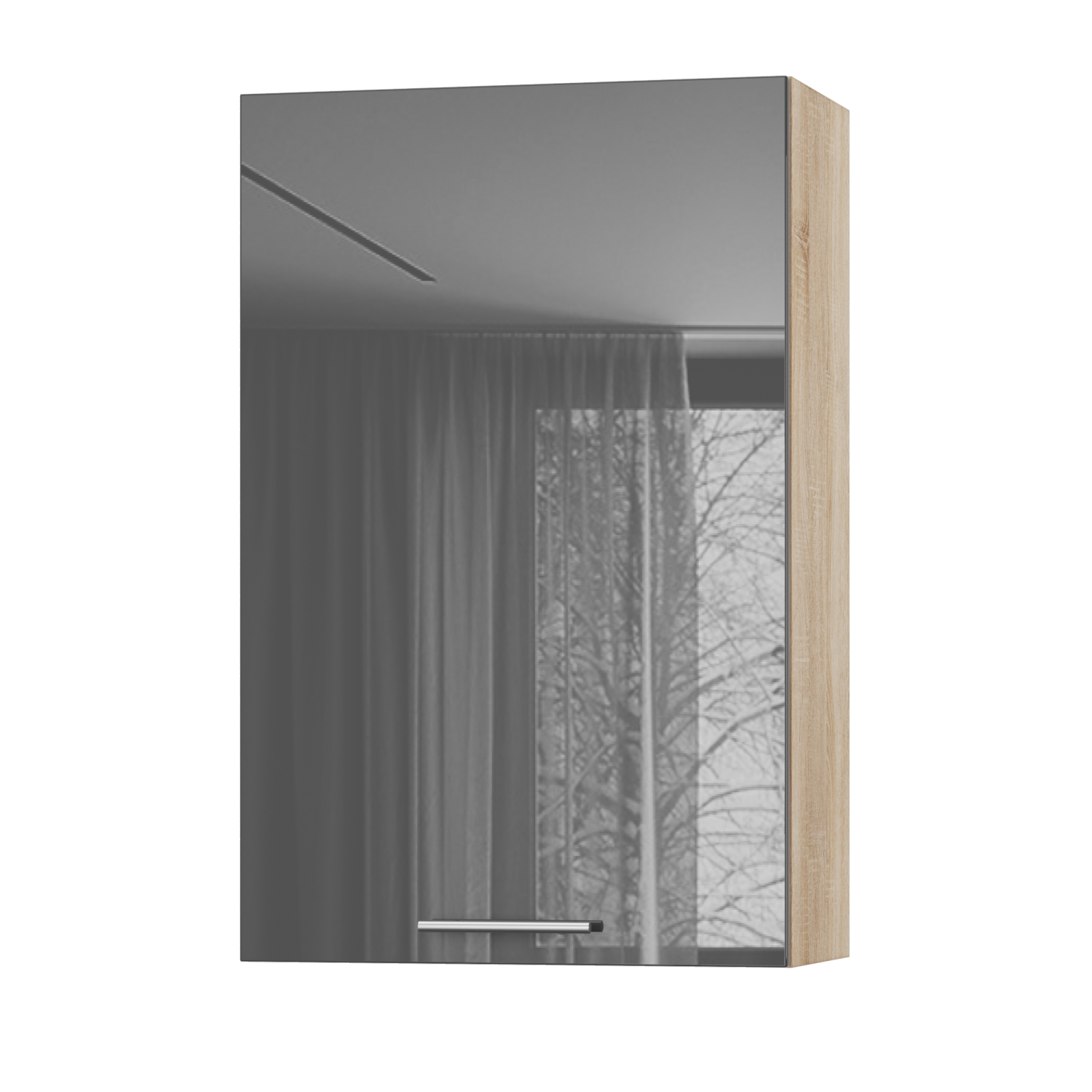 Корпус Стандарт дуб сонома, фасад Стандарт сірий граніт глянець L301 60х93х30