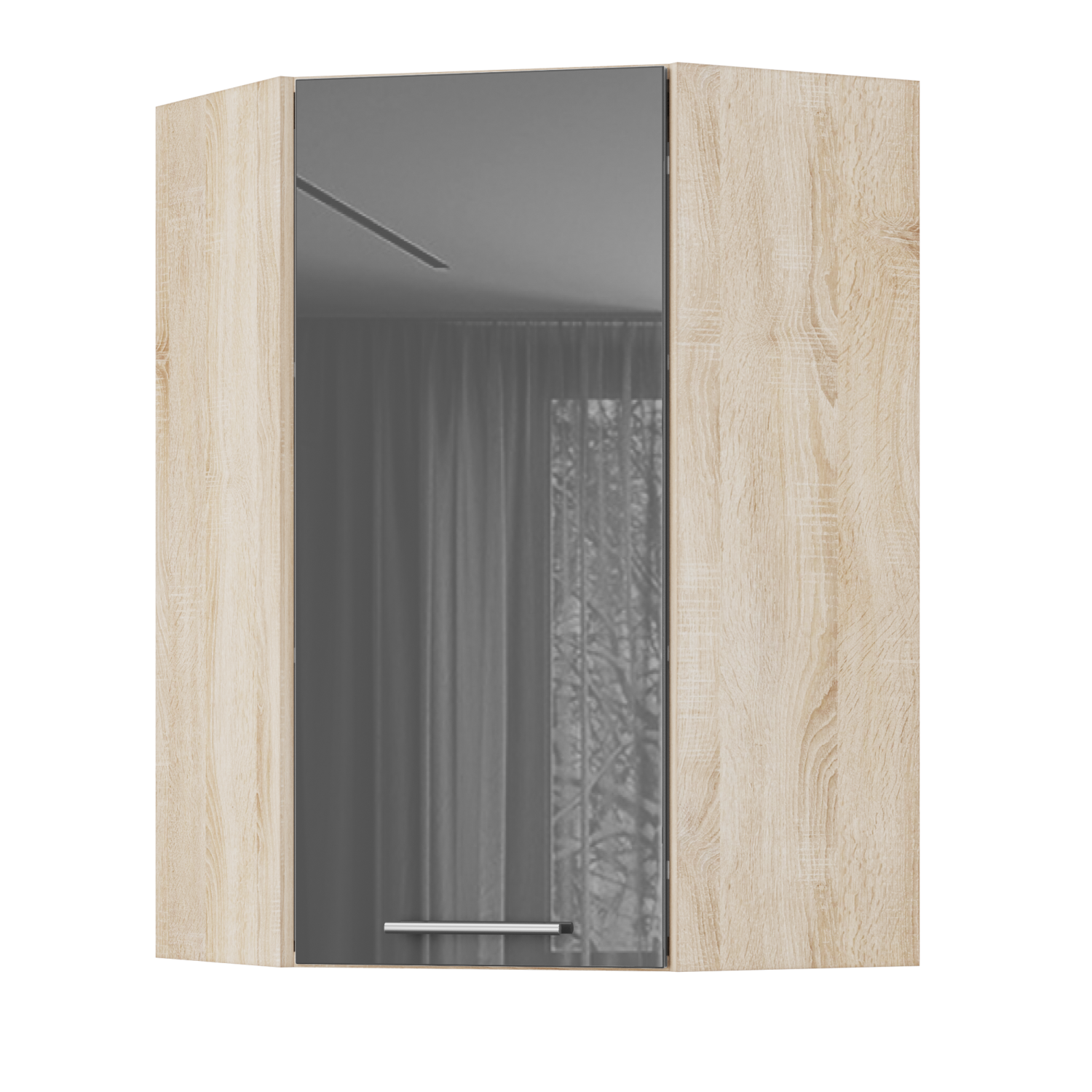 Корпус Стандарт дуб сонома, фасад Стандарт сірий граніт глянець L361 60х93х60