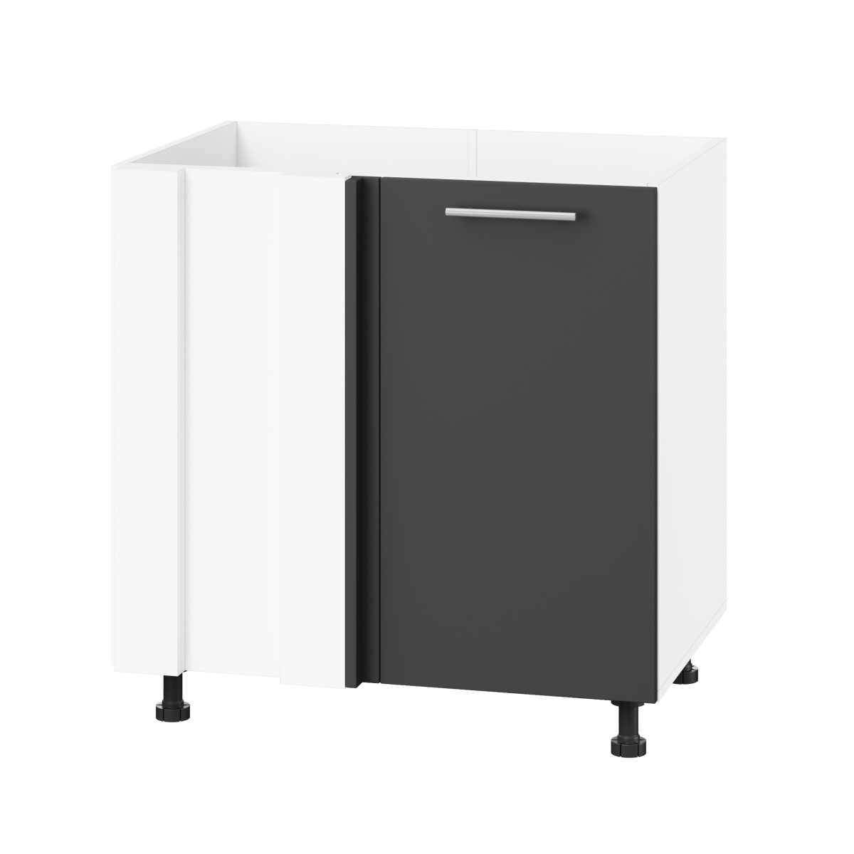 Корпус Стандарт білий, фасад Стандарт елегантний сірий софт 103 80-100х72х52