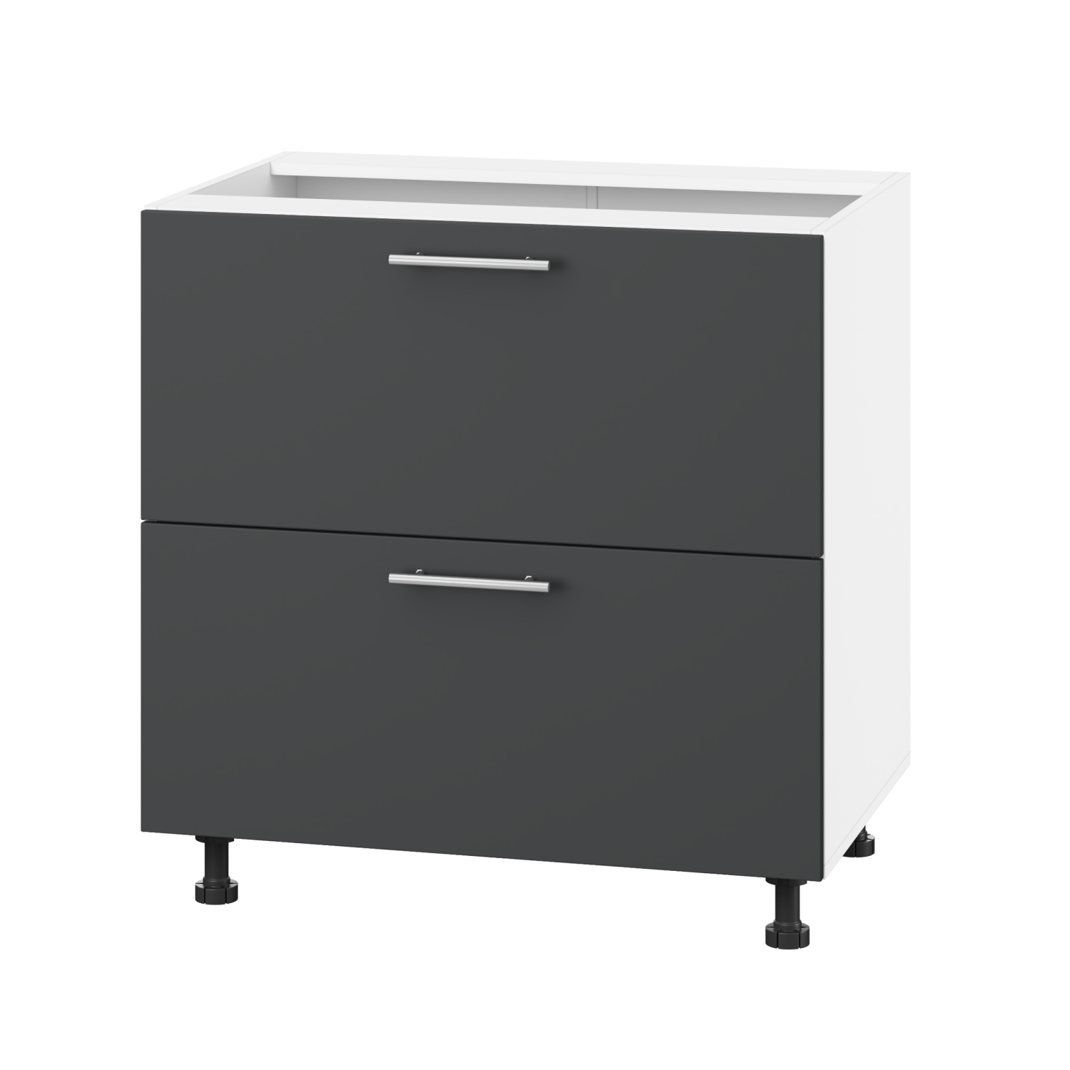 Корпус Стандарт білий, фасад Стандарт елегантний сірий софт 120.SM-80x72x52