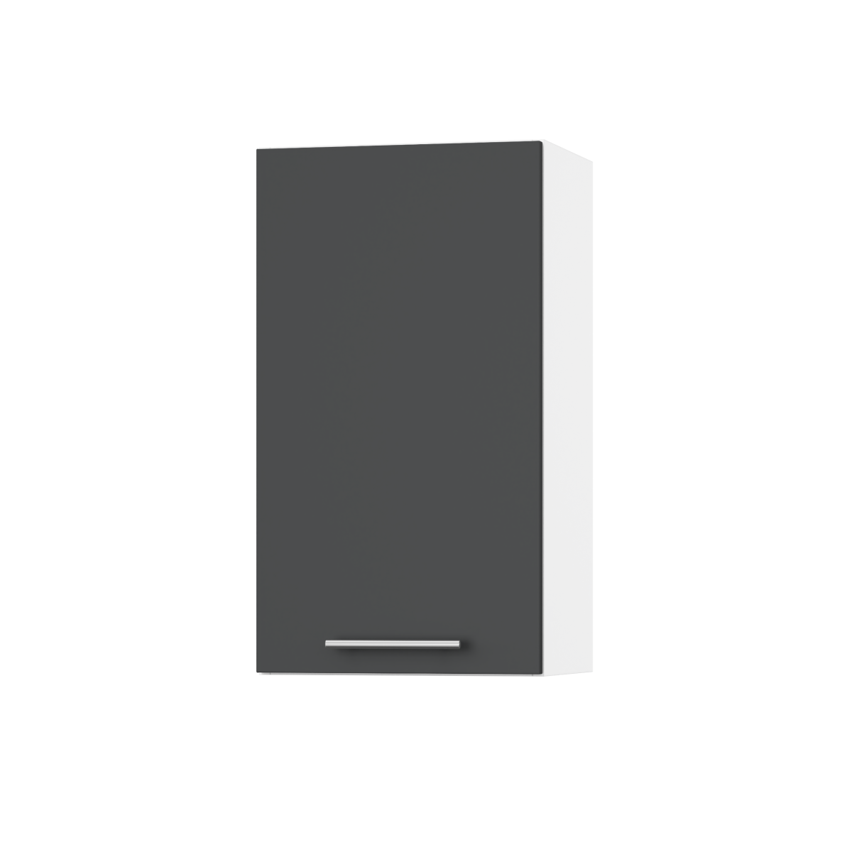 Корпус Стандарт білий, фасад Стандарт елегантний сірий софт 301 40х72х30