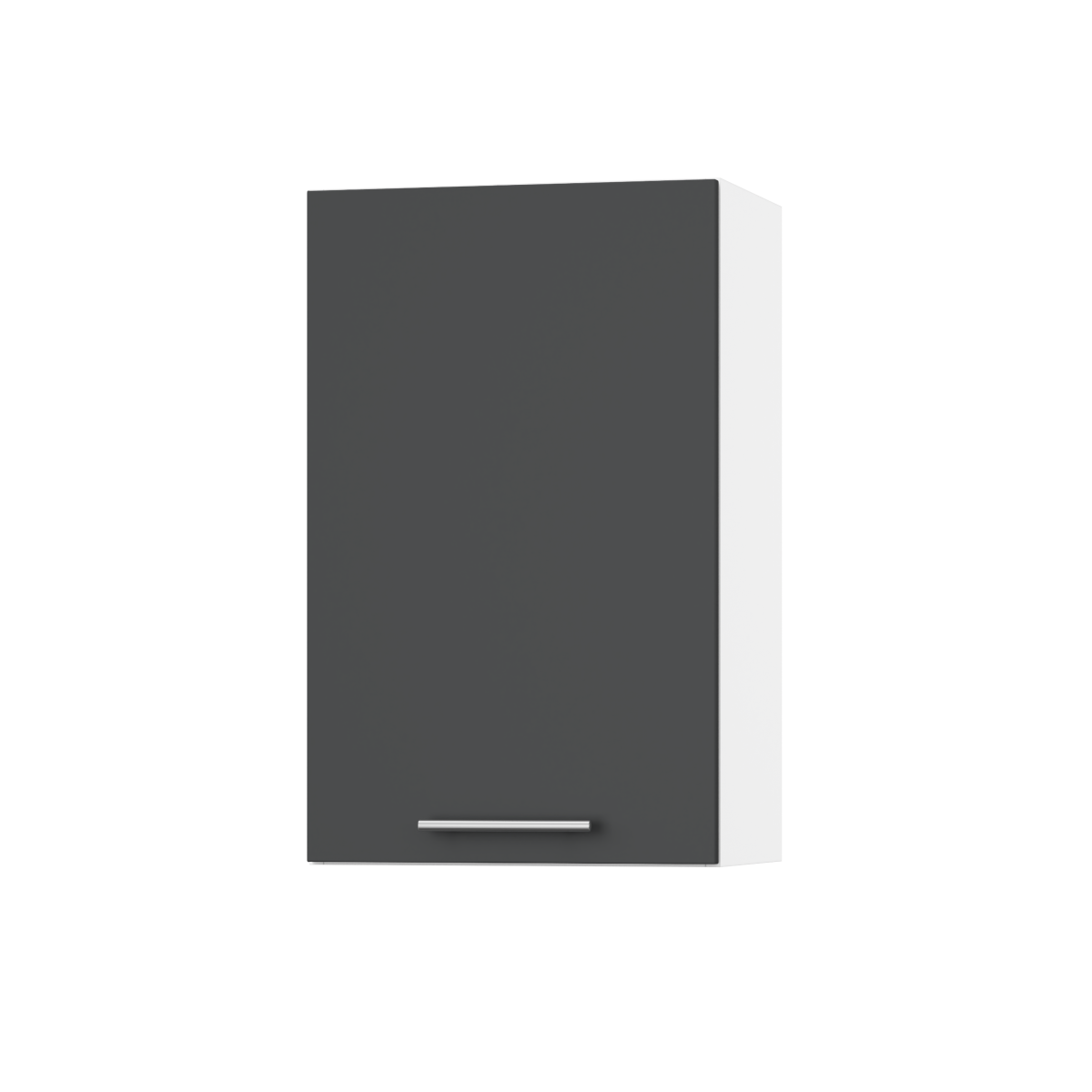 Корпус Стандарт білий, фасад Стандарт елегантний сірий софт 301 45х72х30