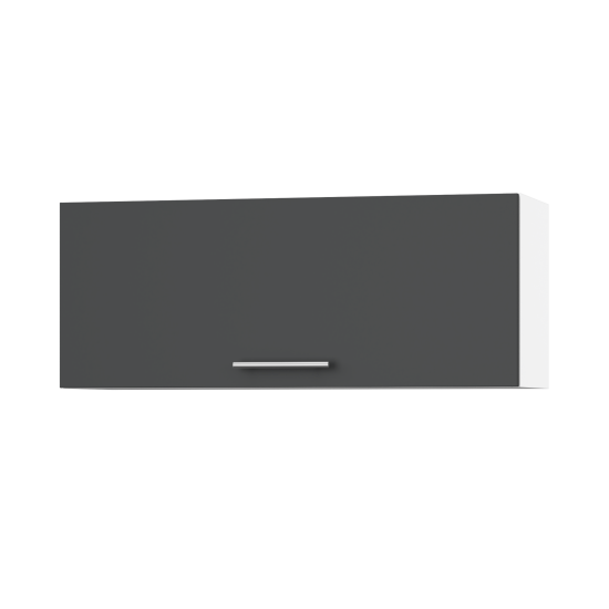 Корпус Стандарт білий, фасад Стандарт елегантний сірий софт 401.HK-XS 90х36х30