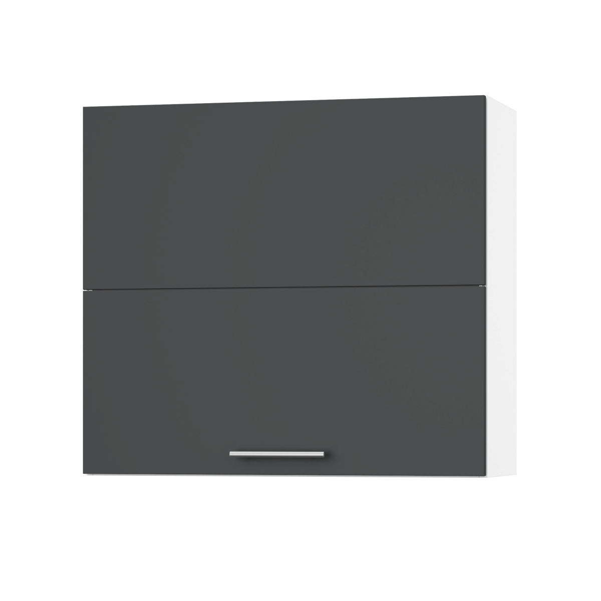 Корпус Стандарт білий, фасад Стандарт елегантний сірий софт 402.HF 80х72х30