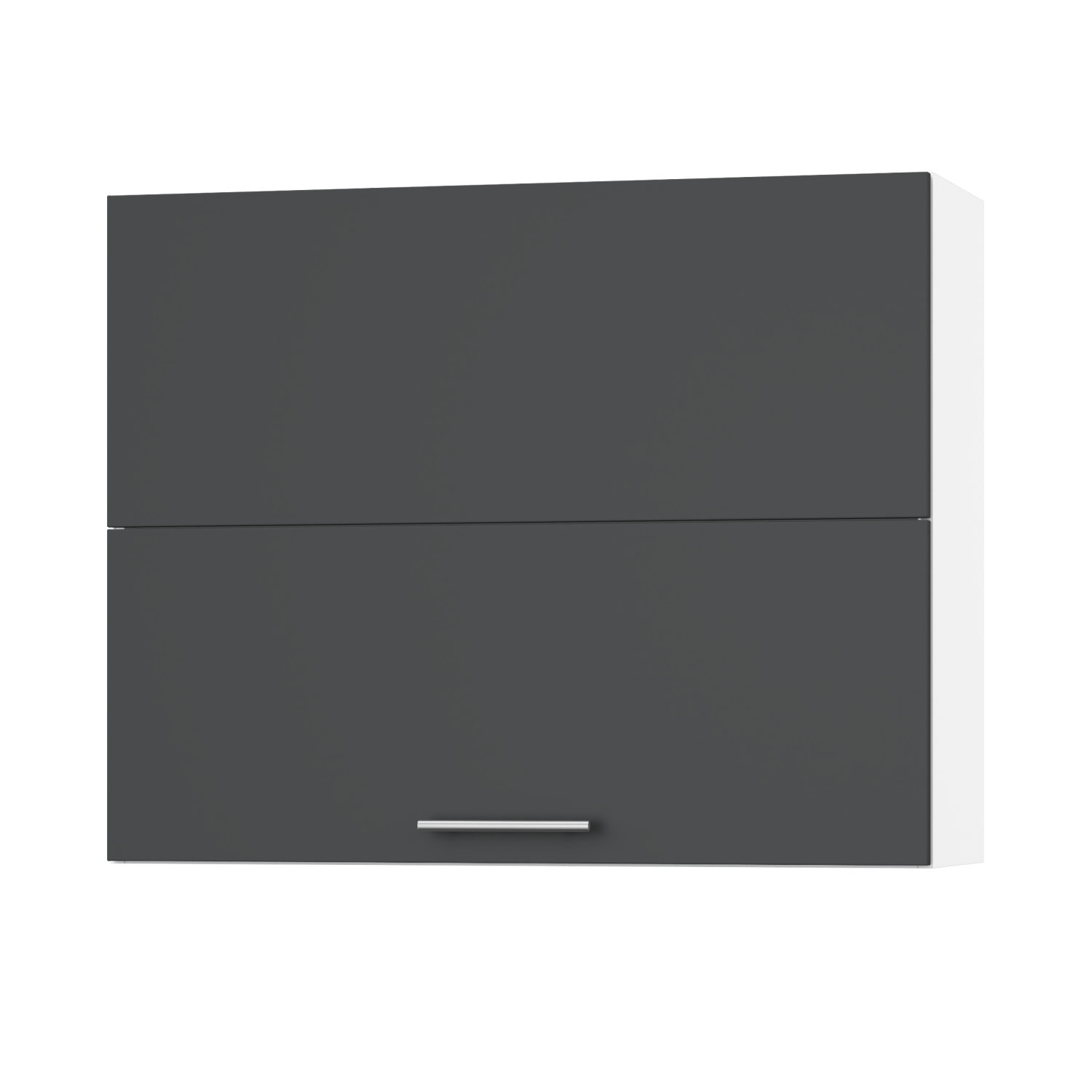 Корпус Стандарт білий, фасад Стандарт елегантний сірий софт 402.HF 90х72х30