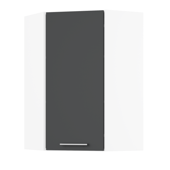 Корпус Стандарт білий, фасад Стандарт елегантний сірий софт L361 60х93х60