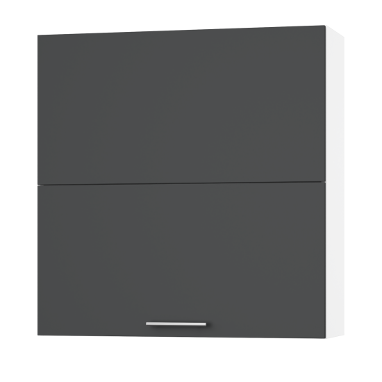 Корпус Стандарт білий, фасад Стандарт елегантний сірий софт L402.HF 90х93х30