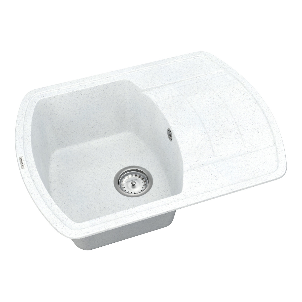 Кухонна мийка VANKOR Norton NMP 02.67 White stone + сифон VANKOR