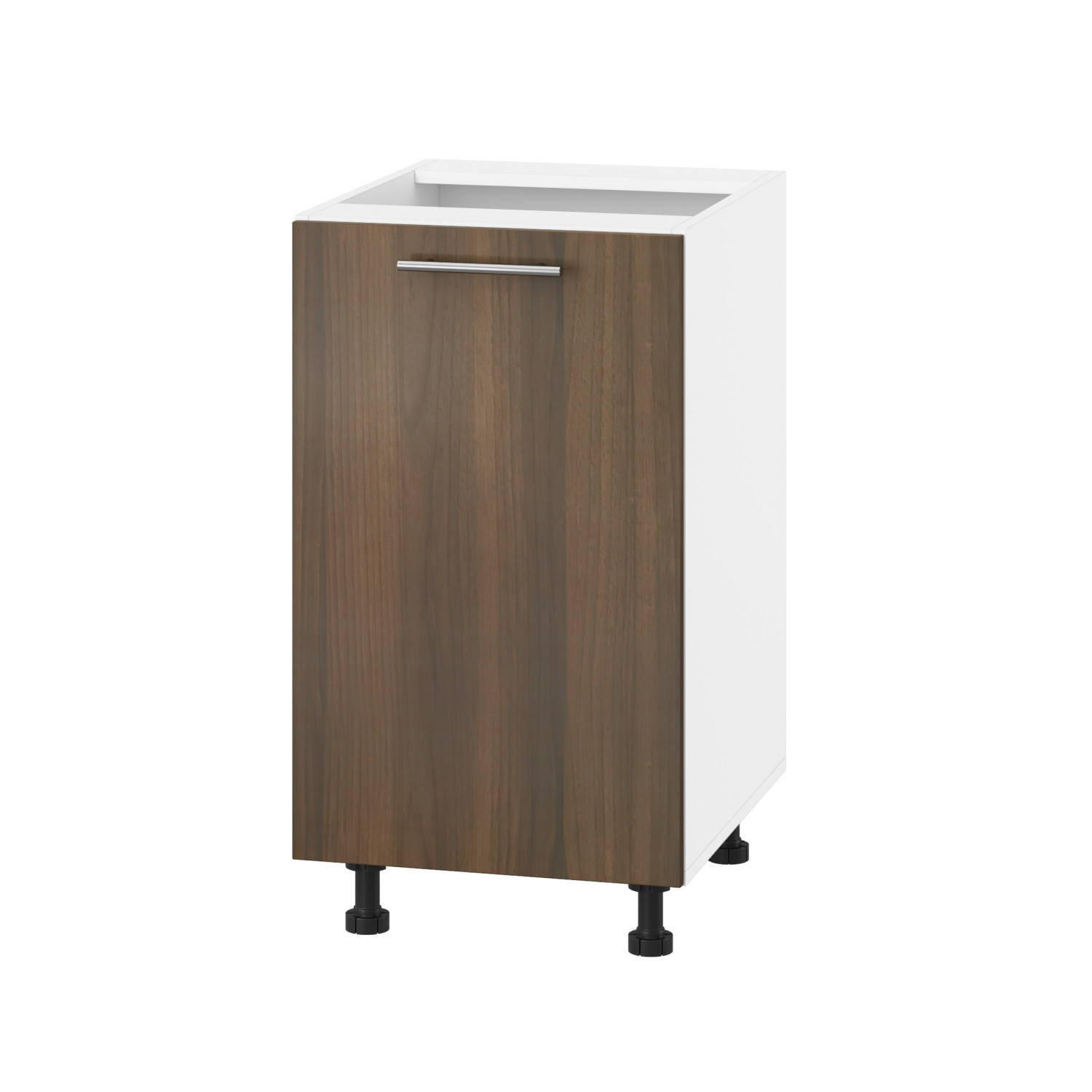 Корпус Стандарт білий, фасад Стандарт горіх темний 101 45х72х52