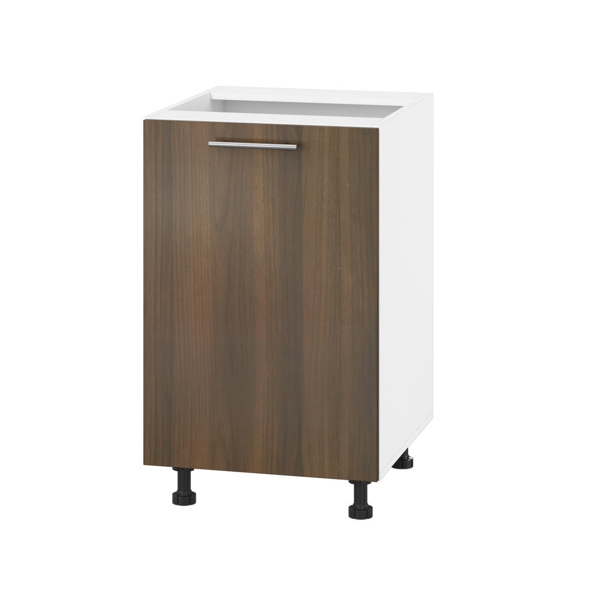 Корпус Стандарт білий, фасад Стандарт горіх темний 101 50х72х52