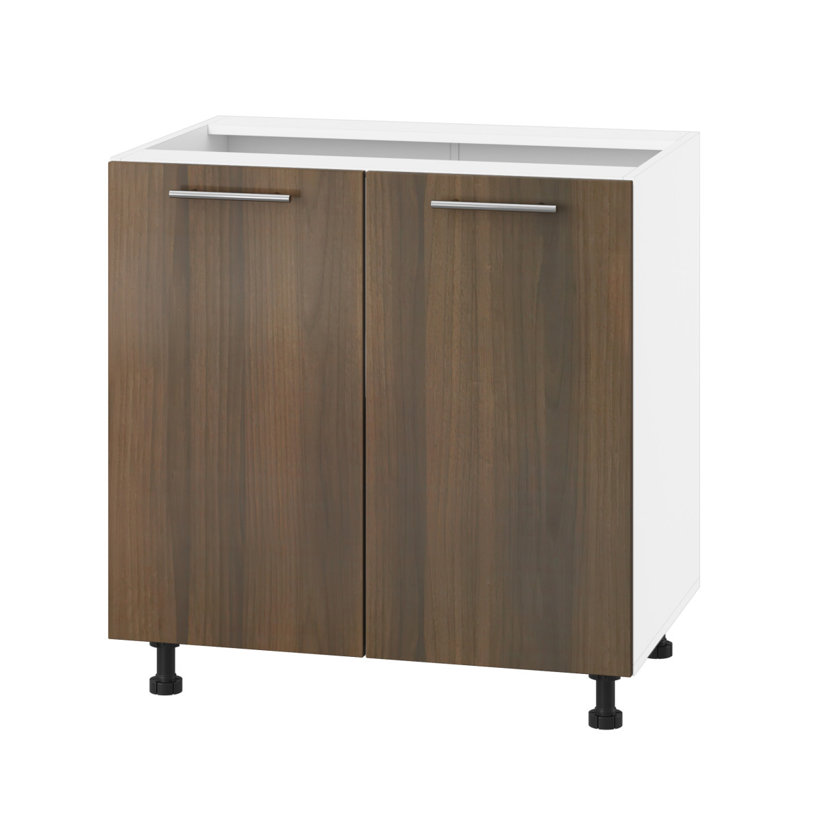 Корпус Стандарт білий, фасад Стандарт горіх темний 102 80х72х52