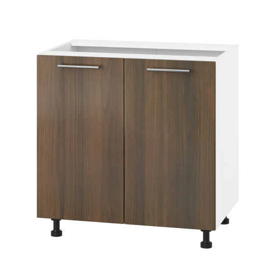 Корпус Стандарт білий, фасад Стандарт горіх темний 102 80х72х52