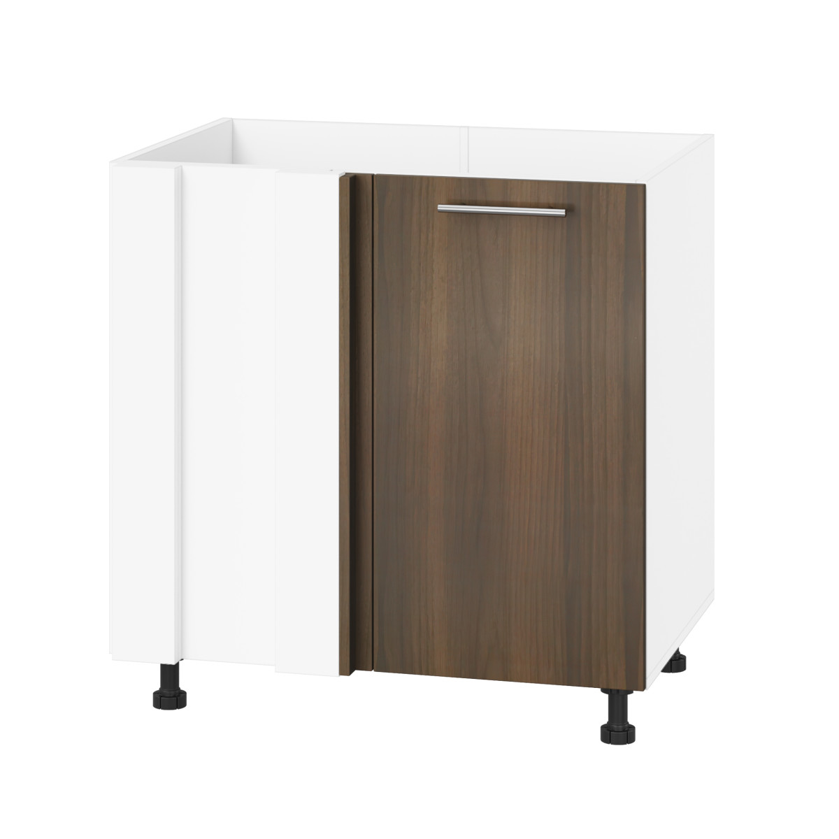 Корпус Стандарт білий, фасад Стандарт горіх темний 103 80-100х72х52