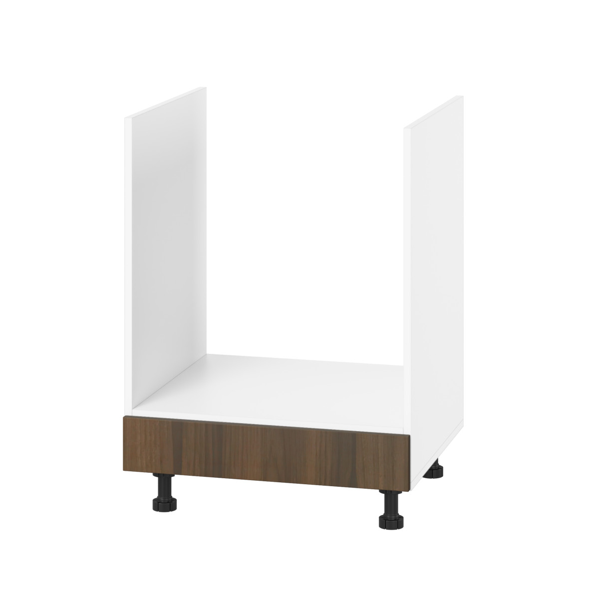 Корпус Стандарт білий, фасад Стандарт горіх темний 105.F-60х72х52