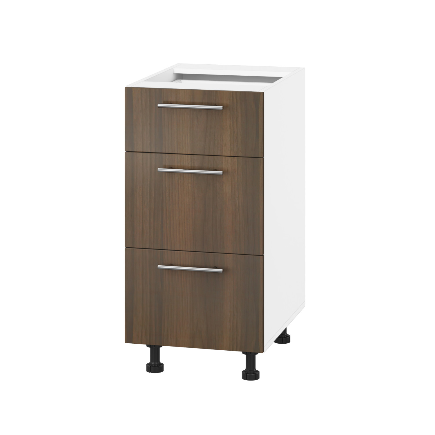 Корпус Стандарт білий, фасад Стандарт орех темный 131Q. 40х72х52