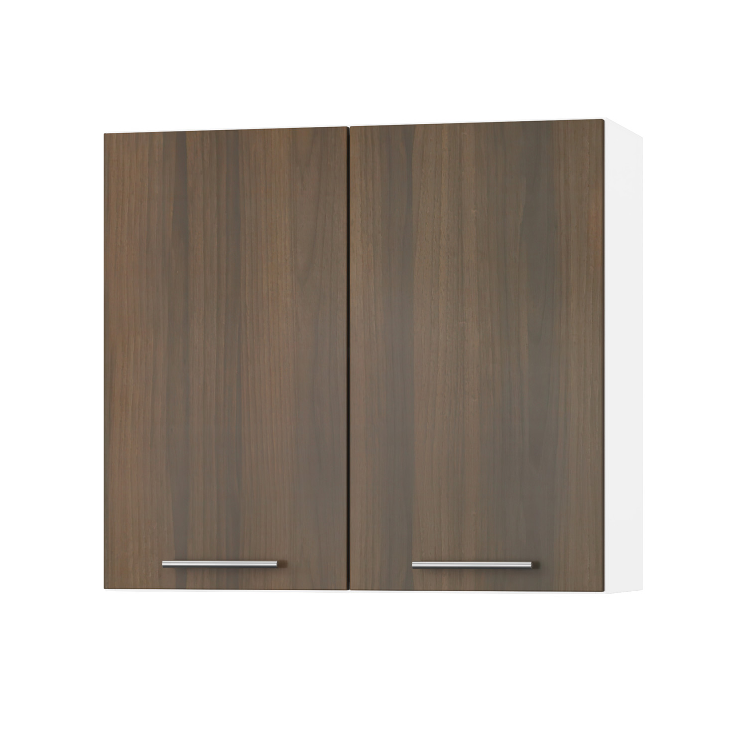 Корпус Стандарт білий, фасад Стандарт горіх темний 302 80х72х30 Корпус Стандарт білий, фасад Стандарт горіх темний 302 80х72х30