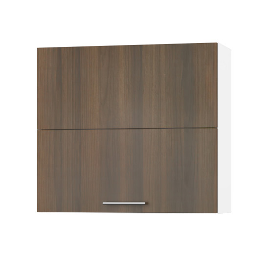 Корпус Стандарт білий, фасад Стандарт горіх темний 402.HF 80х72х30