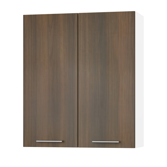 Корпус Стандарт білий, фасад Стандарт горіх темний L302 80х93х30