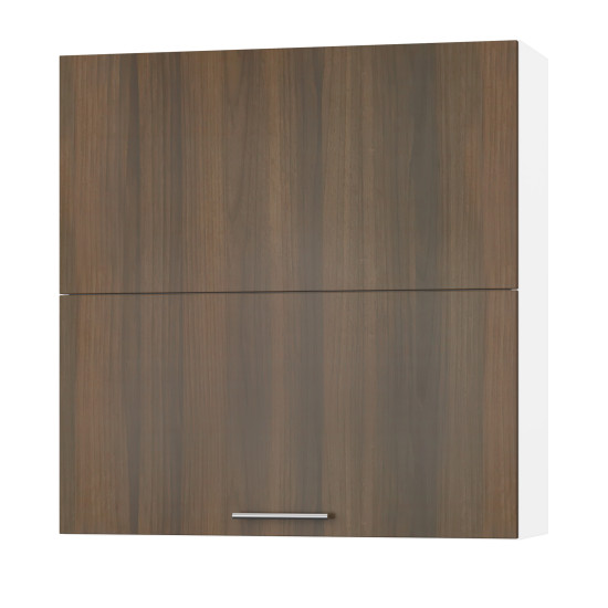 Корпус Стандарт білий, фасад Стандарт горіх темний L402.HF 90х93х30