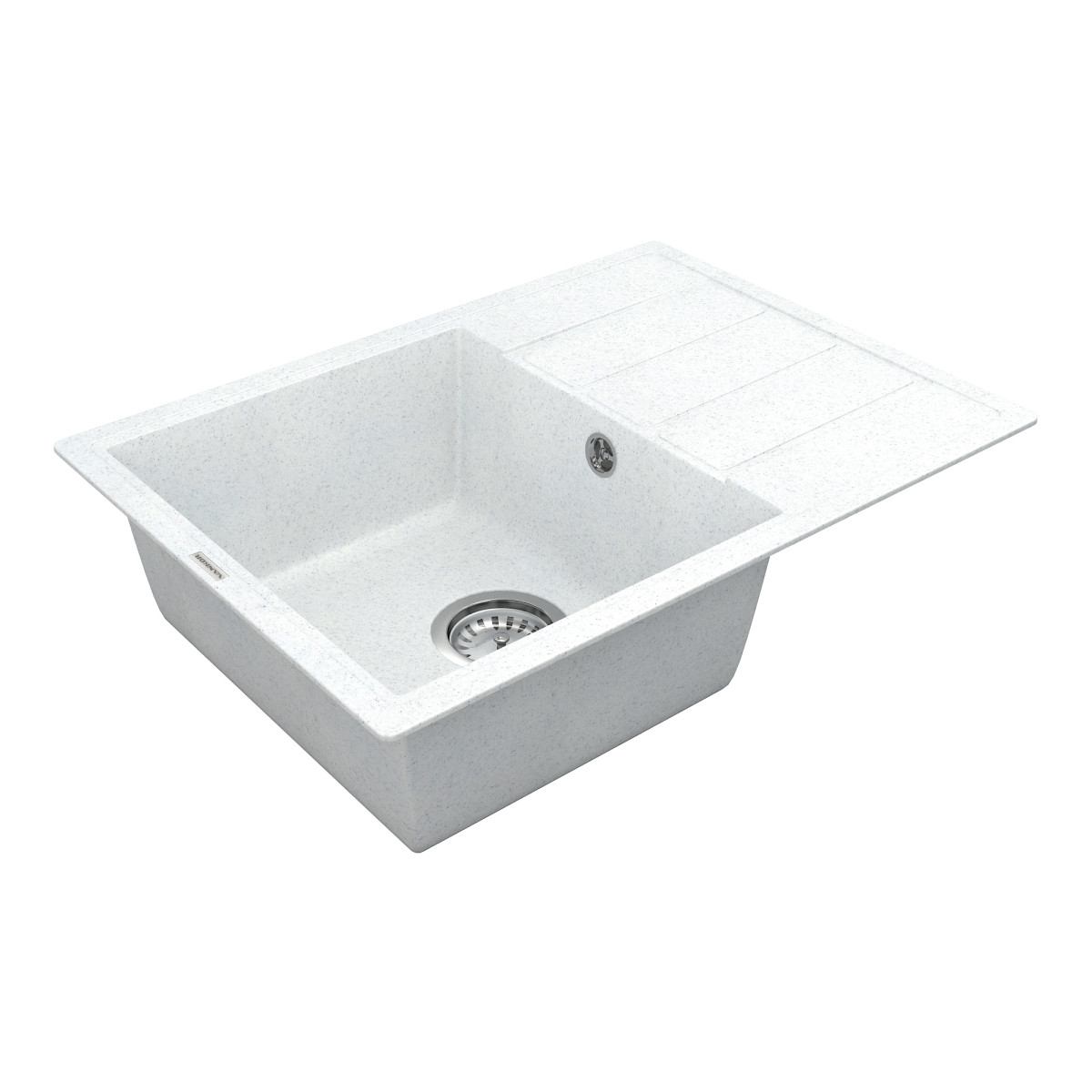 Кухонна мийка VANKOR Easy EMP 02.62 White stone + сифон VANKOR