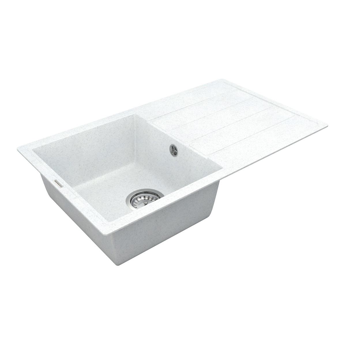 Кухонна мийка VANKOR Easy EMP 02.76 White stone + сифон VANKOR