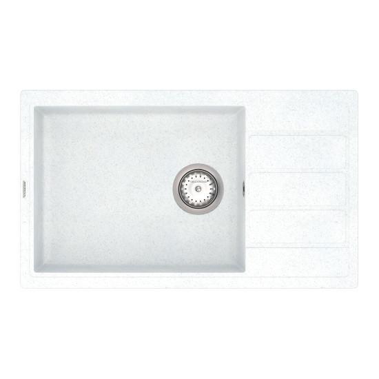 Кухонна мийка VANKOR Easy EMP 02.76 XL White stone + сифон VANKOR