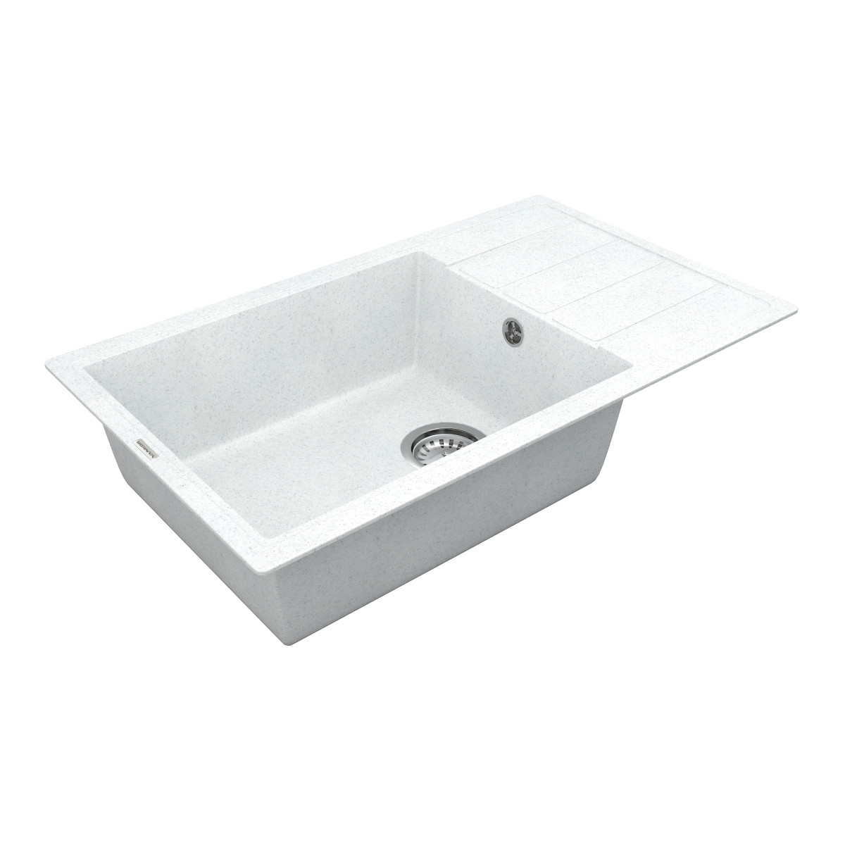 Кухонна мийка VANKOR Easy EMP 02.76 XL White stone + сифон VANKOR