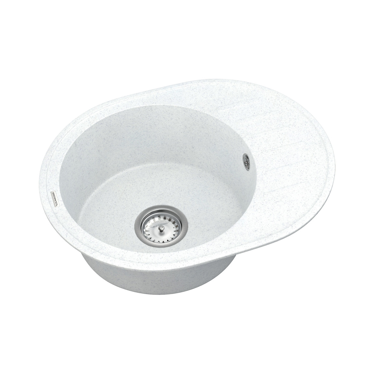 Кухонна мийка VANKOR Lira LMO 02.57 White stone + сифон VANKOR Кухонна мийка VANKOR Lira LMO 02.57 White stone + сифон VANKOR