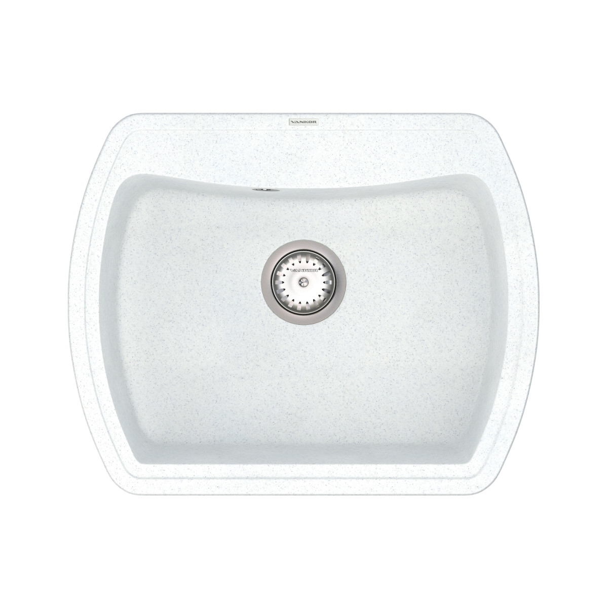 Кухонна мийка VANKOR Norton NMP 01.63 White stone + сифон VANKOR
