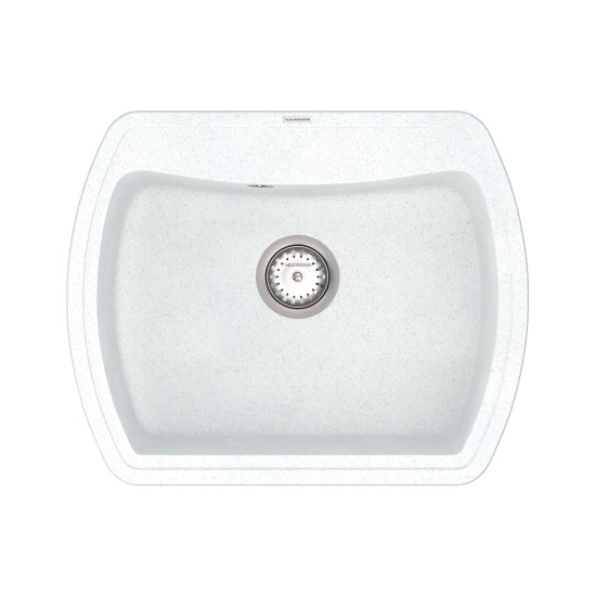 Кухонна мийка VANKOR Norton NMP 01.63 White stone + сифон VANKOR
