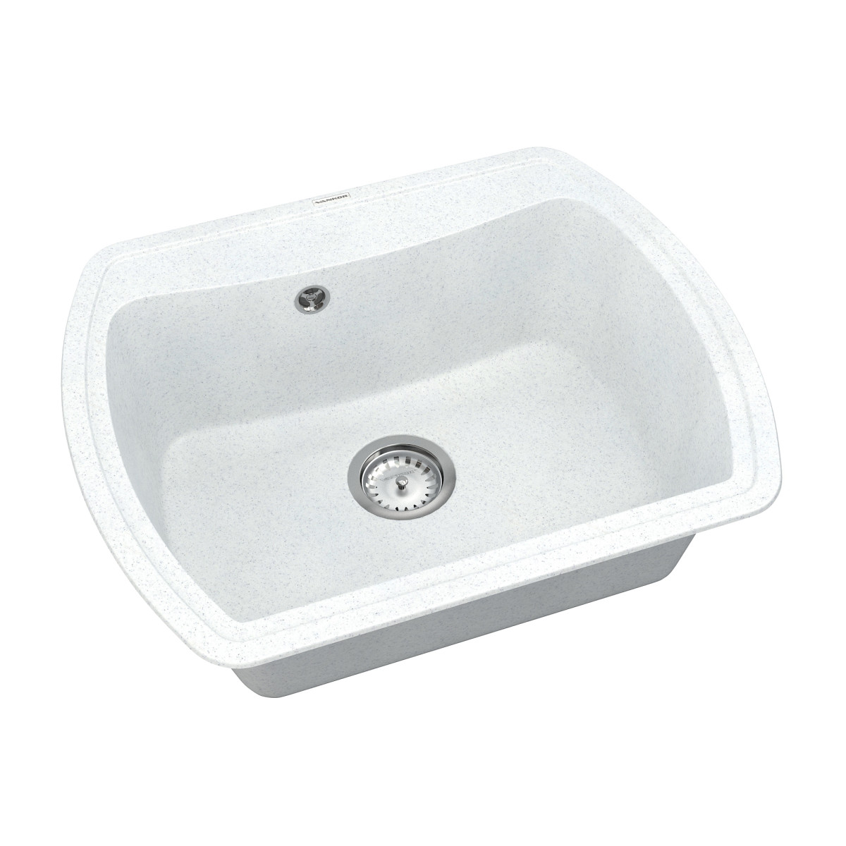 Кухонна мийка VANKOR Norton NMP 01.63 White stone + сифон VANKOR