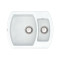 Кухонна мийка VANKOR Norton NMP 03.63 White stone + сифон VANKOR