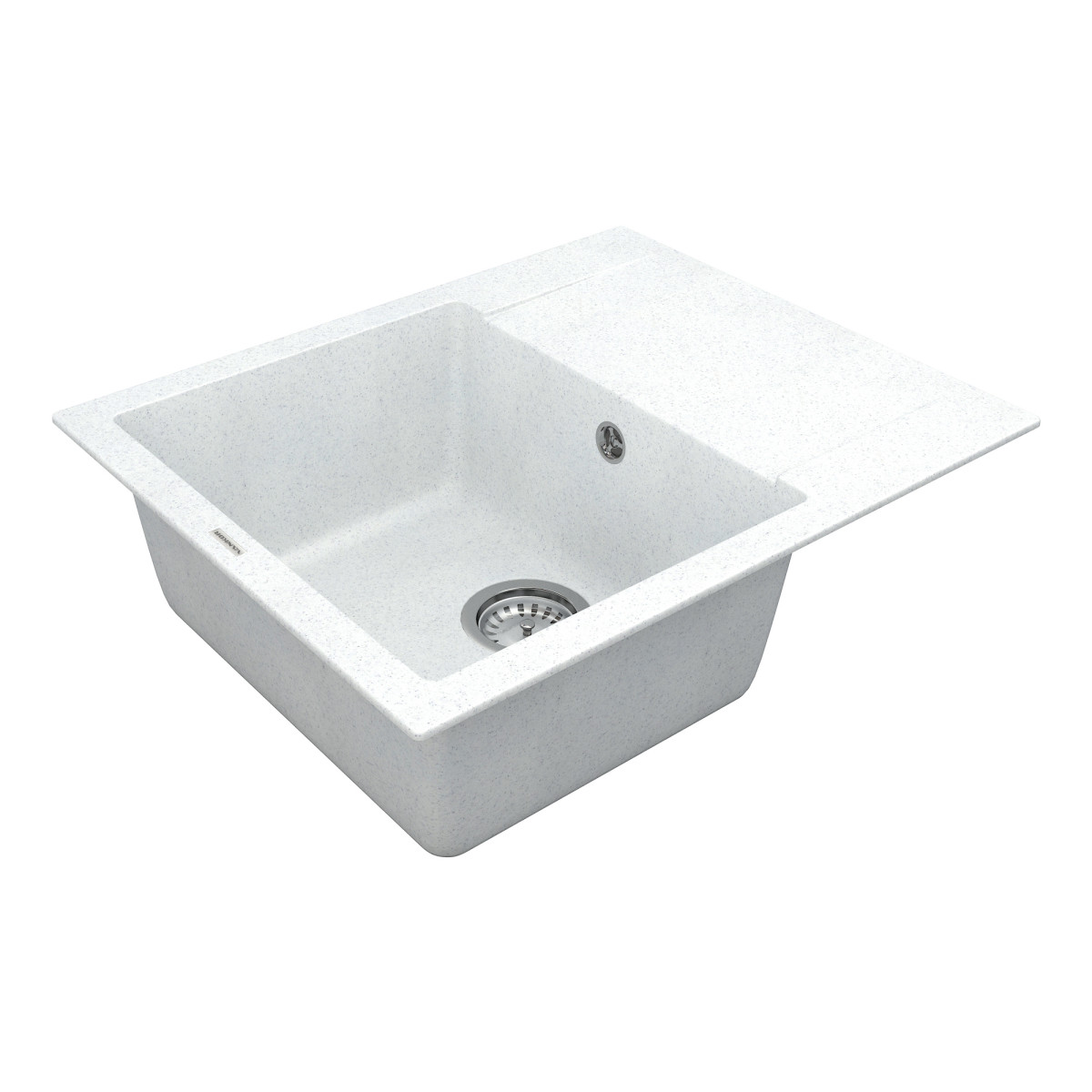 Кухонна мийка VANKOR Orman OMP 02.61 White stone + сифон VANKOR