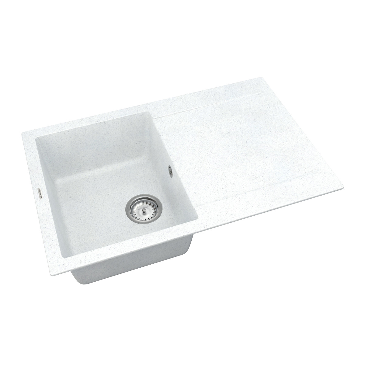 Кухонна мийка VANKOR Orman OMP 02.78 White stone + сифон VANKOR
