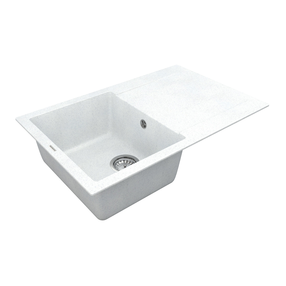 Кухонна мийка VANKOR Orman OMP 02.78 White stone + сифон VANKOR