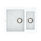 Кухонна мийка VANKOR Orman OMP 03.61 White stone + сифон VANKOR