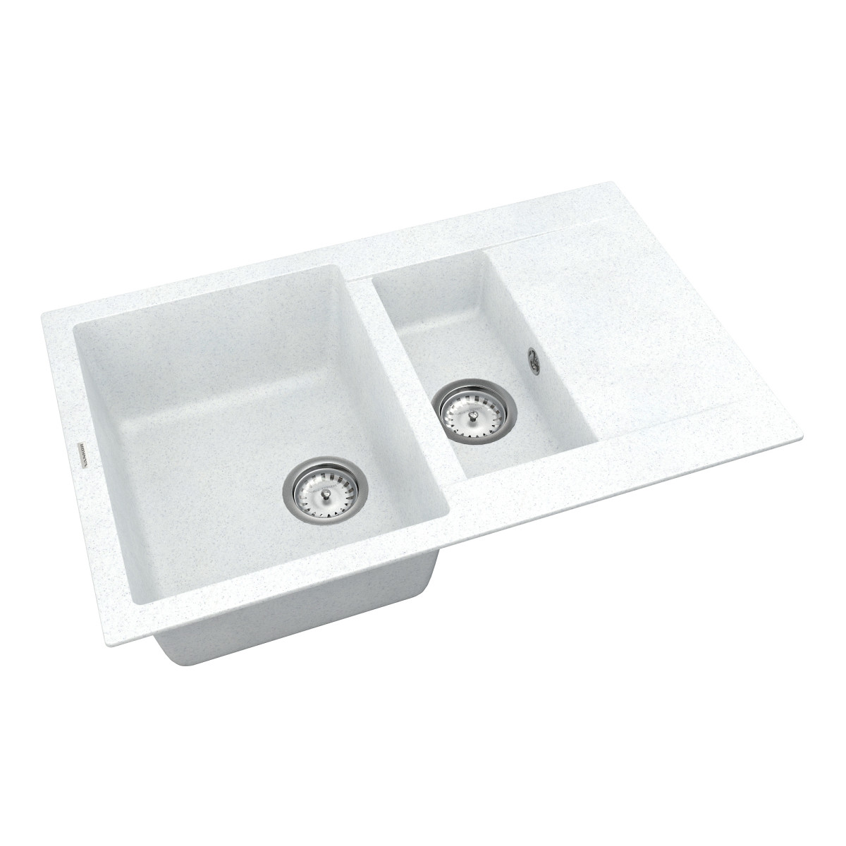 Кухонна мийка VANKOR Orman OMP 04.80 White stone + сифон VANKOR